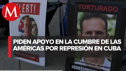 Activistas cubanos exigen en la Cumbre de las América la libertad de Cuba