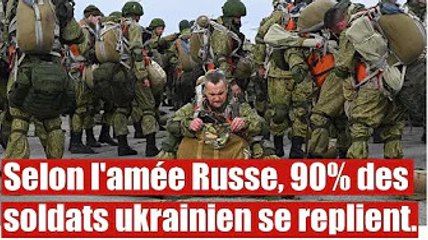 Sévérodonetsk: Selon l'armée Russe; 90% des soldats ukrainien se replient