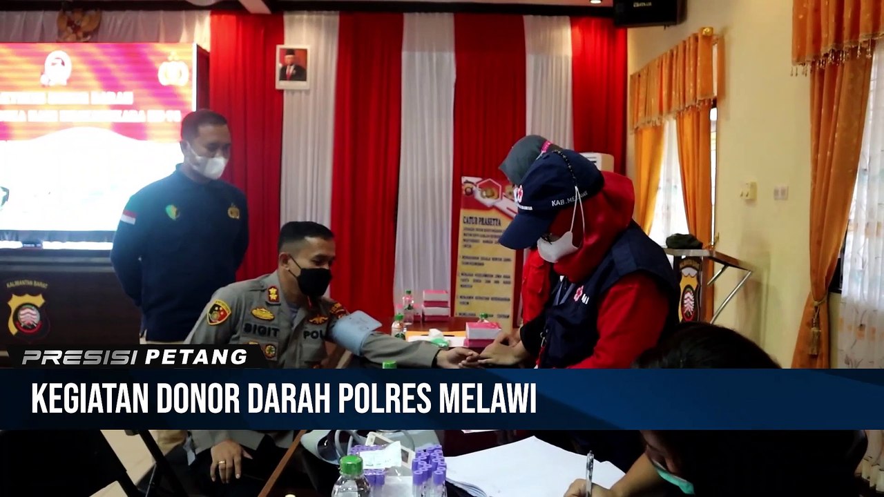 Peringati Hari Bhayangkara Ke-76, Polres Melawi Gelar Donor Darah