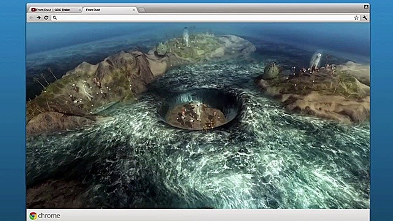 From Dust - Trailer zur Google-Chrome-Version