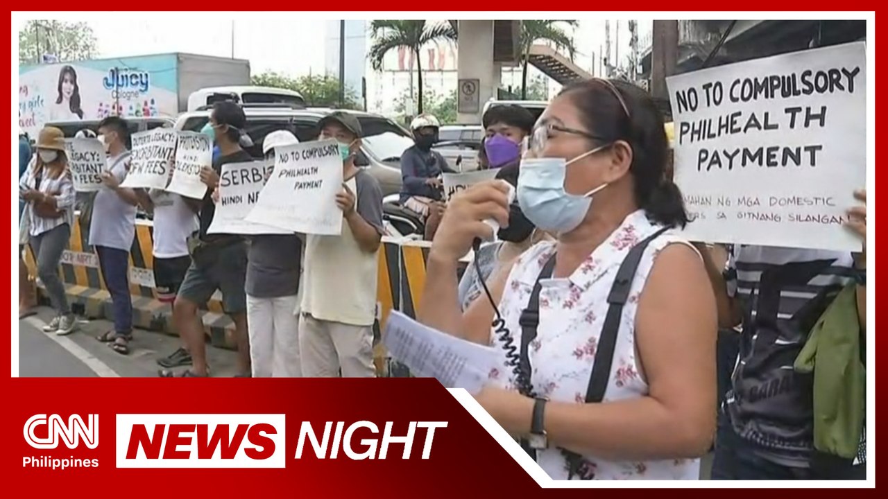 Group holds protest vs. mandatory PhilHealth contribution hike | News Night