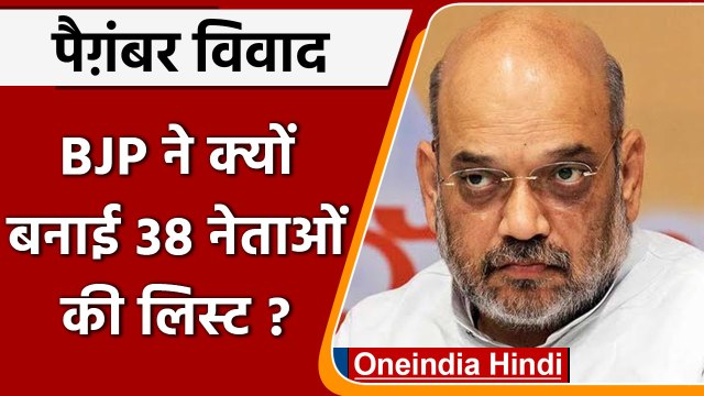 Nupur Sharma | Prophet controversy | BJP ने किन नेताओं की लिस्ट बनाई ? | वनइंडिया हिंदी | *Politics