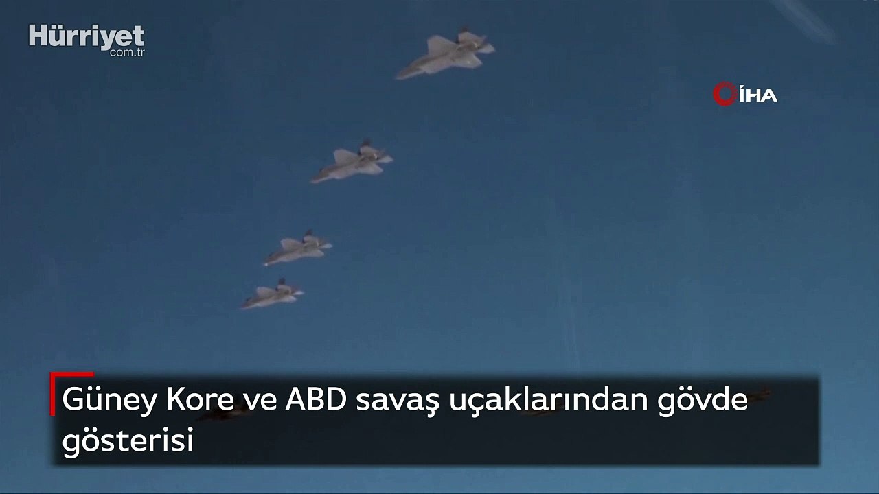 Güney Kore ve ABD savaş uçaklarından gövde gösterisi