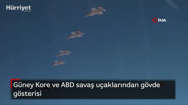Güney Kore ve ABD savaş uçaklarından gövde gösterisi