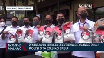 Polresta Malang Kota Tangkap Jaringan Pengedar Narkoba Antar Pulau, Sita 20,8 Kilogram Sabu