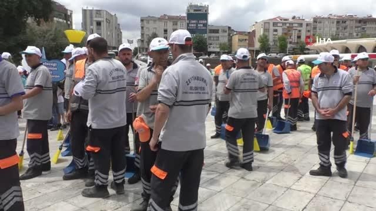 Zeytinburnu'nda Türkiye Çevre Haftası kapsamında yürüyüş yapıldı