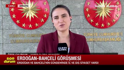 Erdoğan ve Bahçeli görüşmesi sona erdi