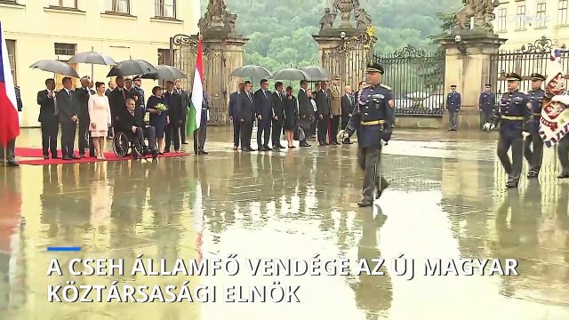 A cseh államfő vendége az új magyar köztársasági elnök