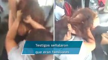 Mujeres se agarran a golpes y jalones de cabello en camión de RTP en Álvaro Obregón