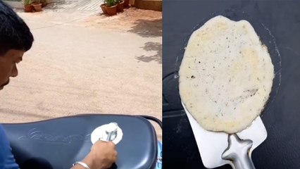 Bike ಮೇಲೆ ದೋಸೆ ಹಾಕಿದ ಭೂಪ, ಬೇಸಿಗೆ ಸ್ಪೆಷಲ್ | Oneindia Kannada