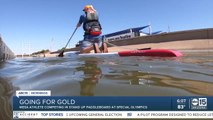 Mesa athlete competing in Special Olympics on stand-up paddleboard