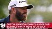 Dustin Johnson Forfeits Ryder Cup Eligibility With Move to LIV Golf
