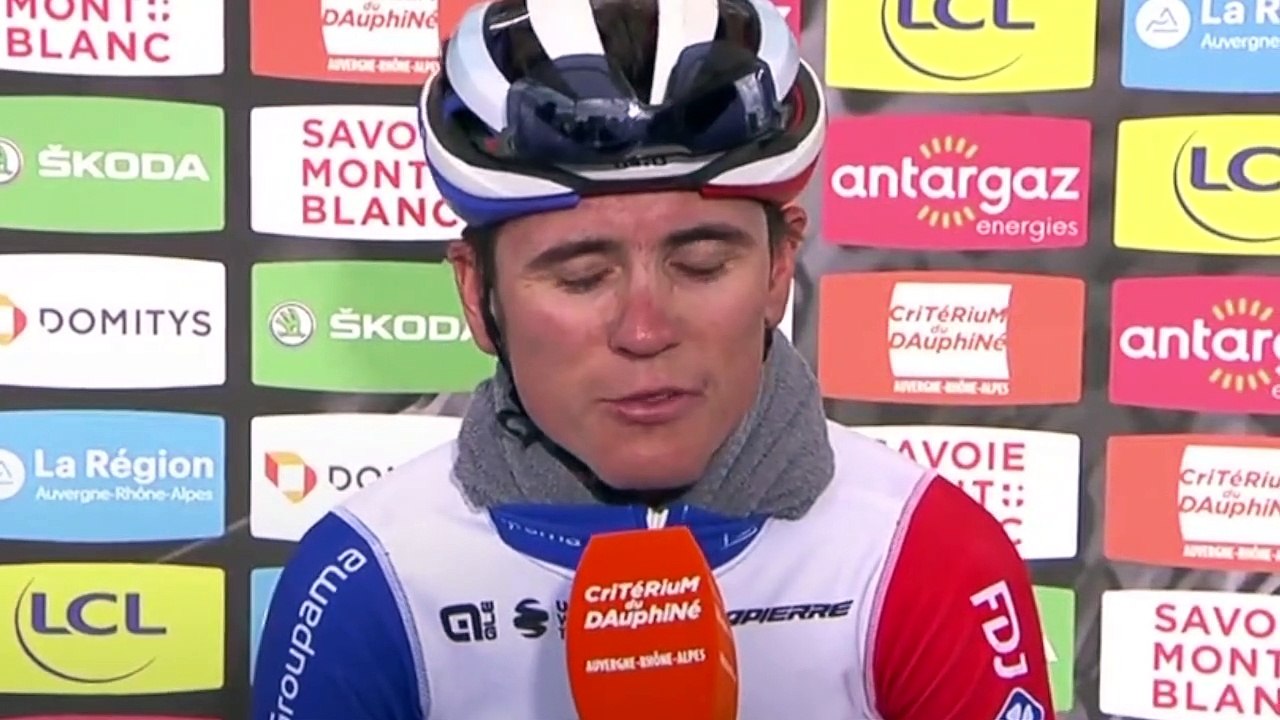 Critérium du Dauphiné 2022 - David Gaudu : "J'avais vu, avant que Wout Van Aert ne lève les bras, que je l'avais déjà passé"