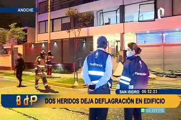 Explosión en edificio de estreno: dos personas con quemaduras graves tras deflagración