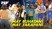 Mavy Legaspi-Kyline Alcantara, Gil Cuerva-Lexi Gonzales MAY MGA PAYAKAP sa basketball game!