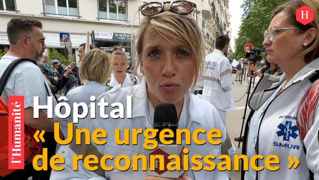 Crise des urgences : les soignants mobilisés devant le ministère de la Santé