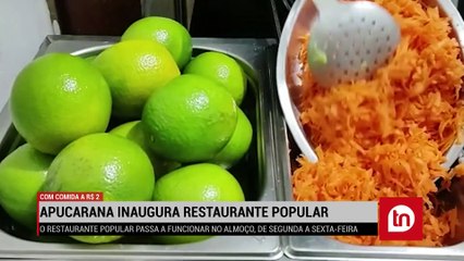 Apucarana inaugura restaurante popular com comida a R$ 2