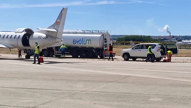 Simulacro de secuestro terrorista a cargo del Ejército en el aeropuerto de Burgos
