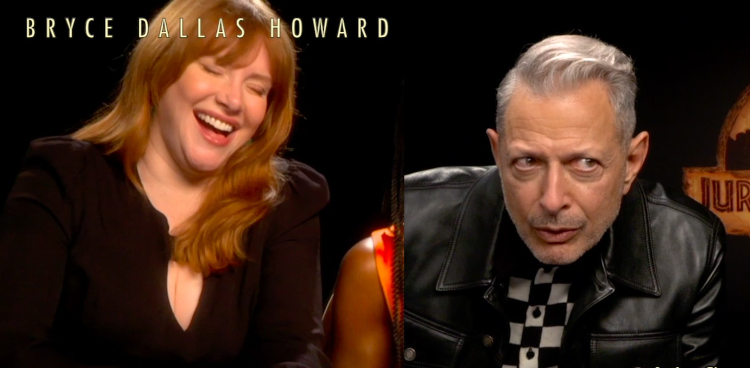 JURASSIC WORLD 3 - JEFF GOLDBLUM, BRYCE DALLAS HOWARD "Je t'aime" interview