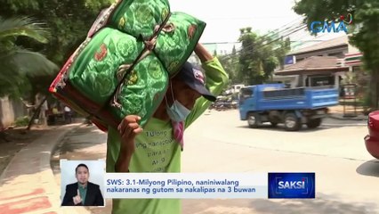 SWS: 3.1-Milyong Pilipino, naniniwalang nakaranas ng gutom sa nakalipas na 3 buwan | Saksi