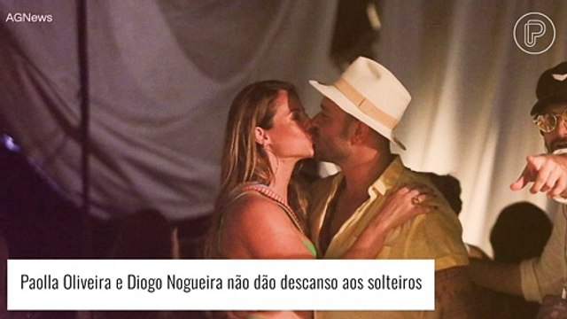 Paolla Oliveira e Diogo Nogueira: troca de mensagens públicas do casal tira a paz da vida dos solteiros