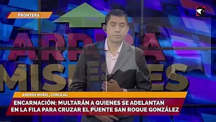Encarnación multarán a quienes se adelantan en la fila para cruzar el puente San Roque González