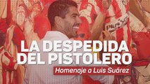 El Atlético homenajeó a Luis Suárez en el Wanda Metropolitano