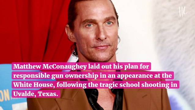 Matthew McConaughey laid out his plan for responsible gun ownership at the White House, following the tragic school shooting in Uvalde, Texas.