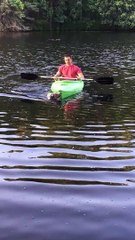 Australian Shepherd Tugs Kayak Back to Shore