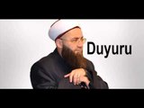 Cübbeli Ahmet Hocamızın Duyurusu