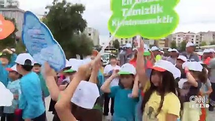 Çevre mesajını birlikte verdiler