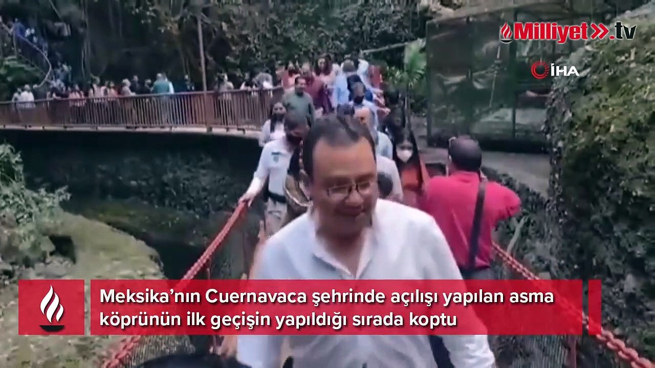 Meksika’da açılışı yapılan asma köprü koptu: 25 yaralı