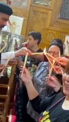 لأول مرة منذ 50 سنة.. وصول النور المقدس من القدس لمحافظة بورسعيد