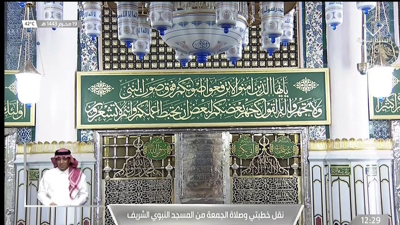 خطبتي وصلاة الجمعة من المسجد النبوي بالمدينة المنورة - 14430119هـ (1)