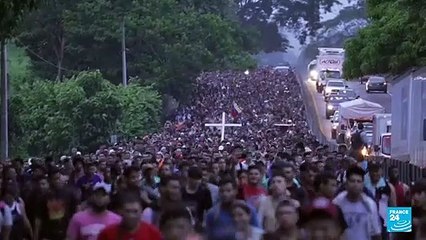 México: avanza caravana de migrantes en el marco de la Cumbre de las Américas