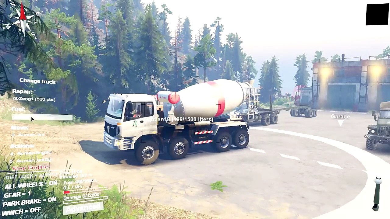 This is how the 8x8 Offroad Molen Truck Climbs Spintires