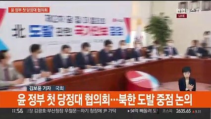 '북한 도발' 당정대 협의회…원구성 수석 간 협상