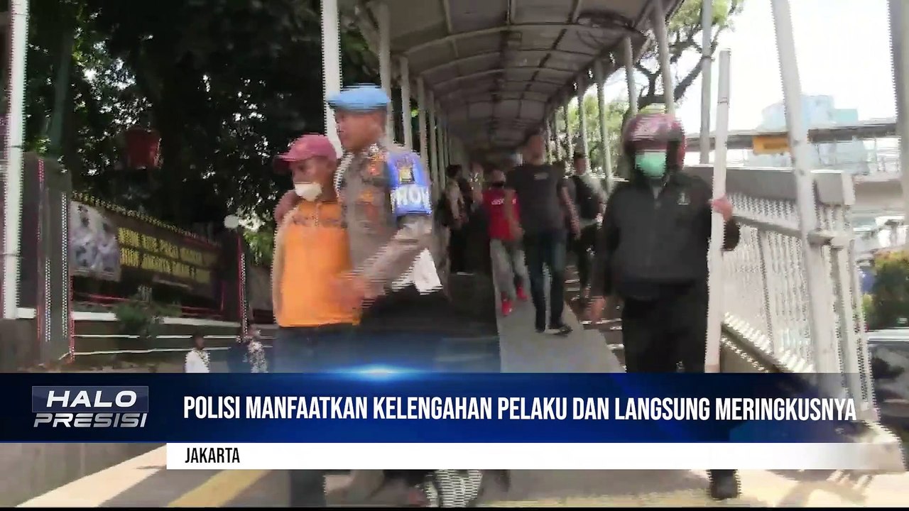 Pencopet Bersajam Ditangkap di Halte TransJakarta Depan Polda Metro