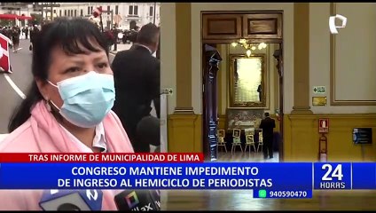 Congreso: En 15 días terminarían trabajos para que periodistas ingresen al Parlamento