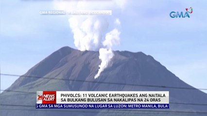 Download Video: PHIVOLCS: 11 volcanic earthquakes ang naitala sa Bulkang Bulusan sa nakalipas na 24 oras | 24 Oras News Alert