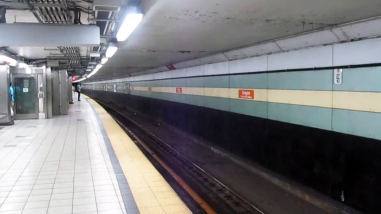 Waiting on Broad Street Subway Line at Oregon Station