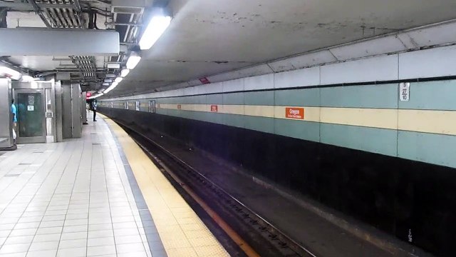 Waiting on Broad Street Subway Line at Oregon Station