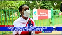 Madres de seleccionados peruanos recibieron la cuarta dosis contra el coronavirus
