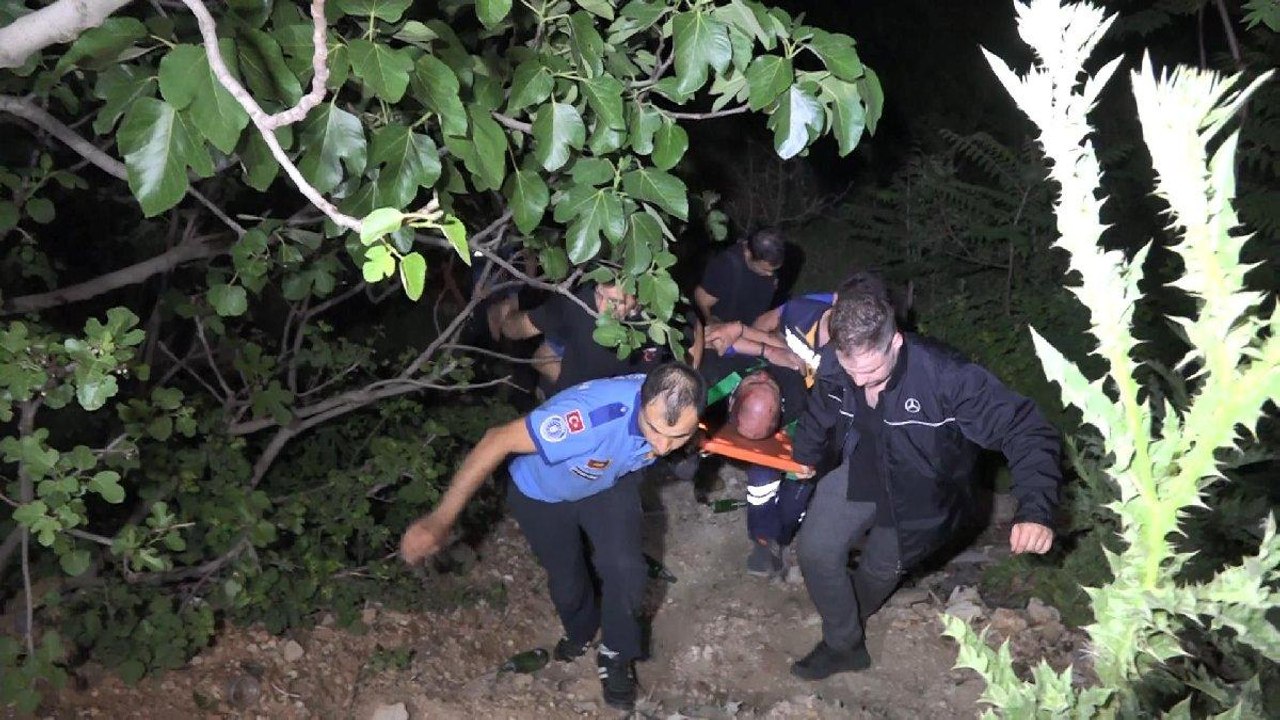 Bursa’da dengesini kaybederek 10 metrelik uçurumdan düştü