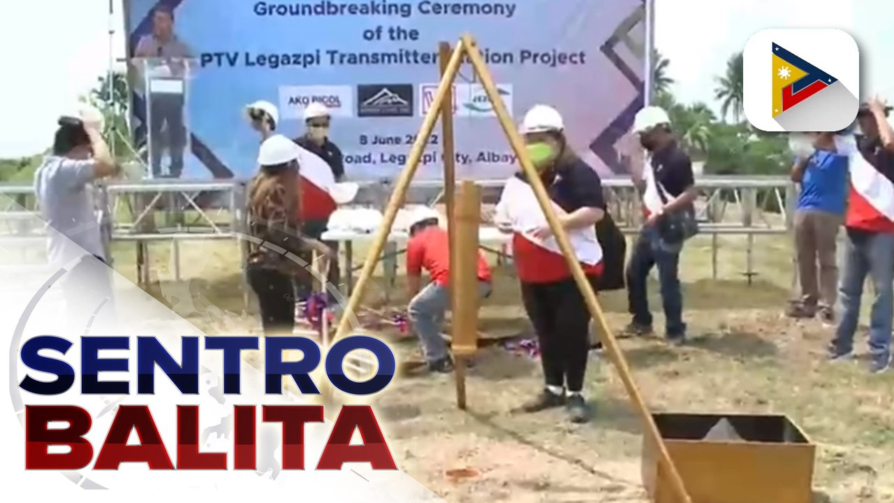 Groundbreaking ceremony sa transmitter station ng People's Television Network sa Legazpi City, isinagawa ngayong araw