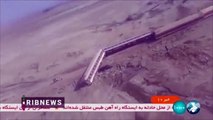 قتلى وجرحى في خروج قطار عن سكته وسط إيران
