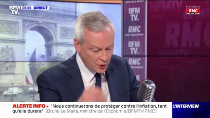 "Ma responsabilité c'est que chaque français puisse manger à sa faim", affirme Bruno Le Maire
