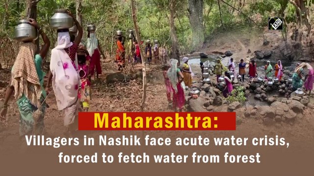 Maharashtra: Villagers in Nashik face acute water crisis, forced to fetch water from forest