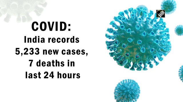 COVID: India records 5,233 new cases, 7 deaths in last 24 hours