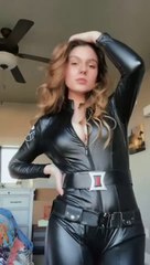 Taya Miller as Black Widow. She got a new suit.